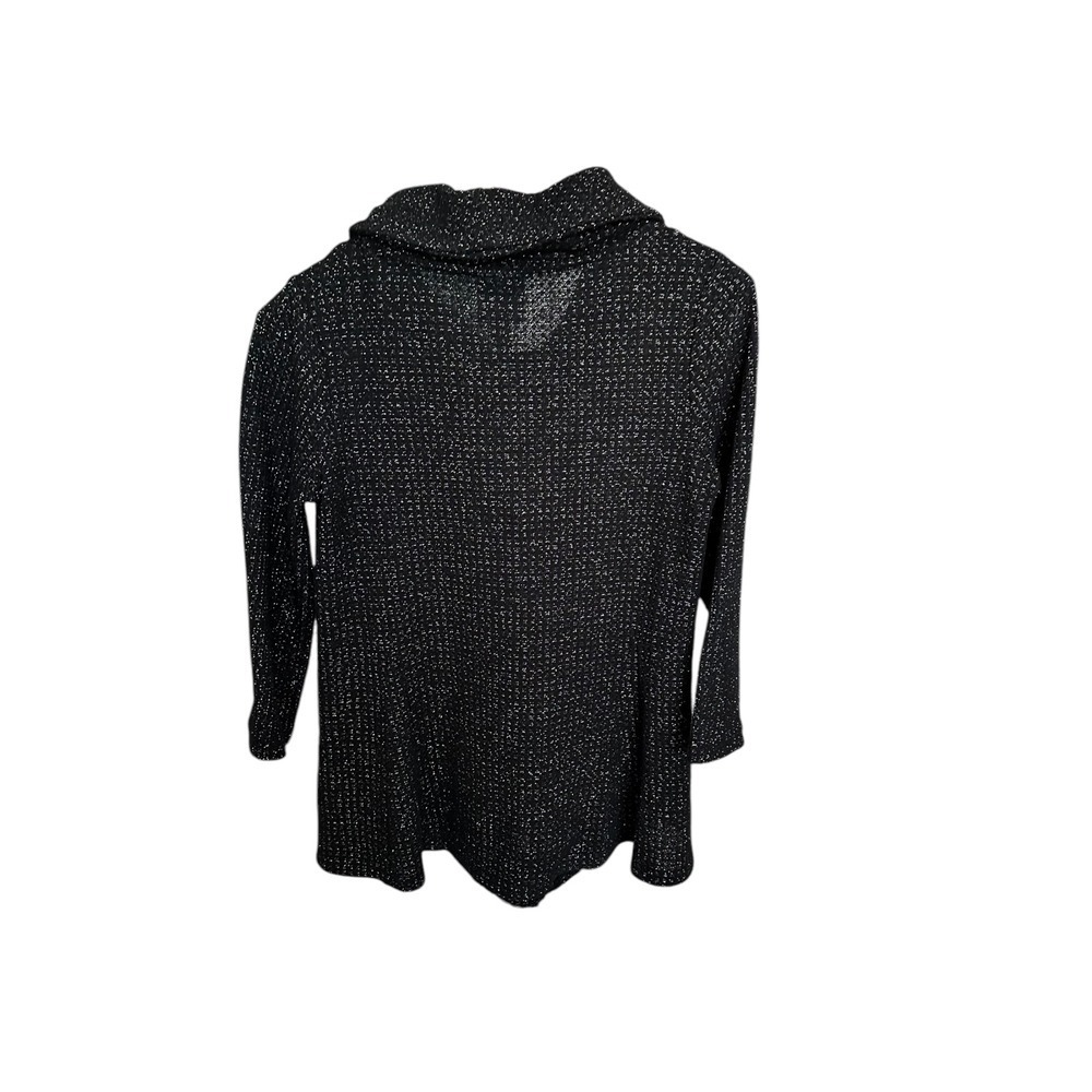 Cowl‎ Neck Tunic Top Sparkle Party Holiday Flared Sleeve - Picture 4 of 16